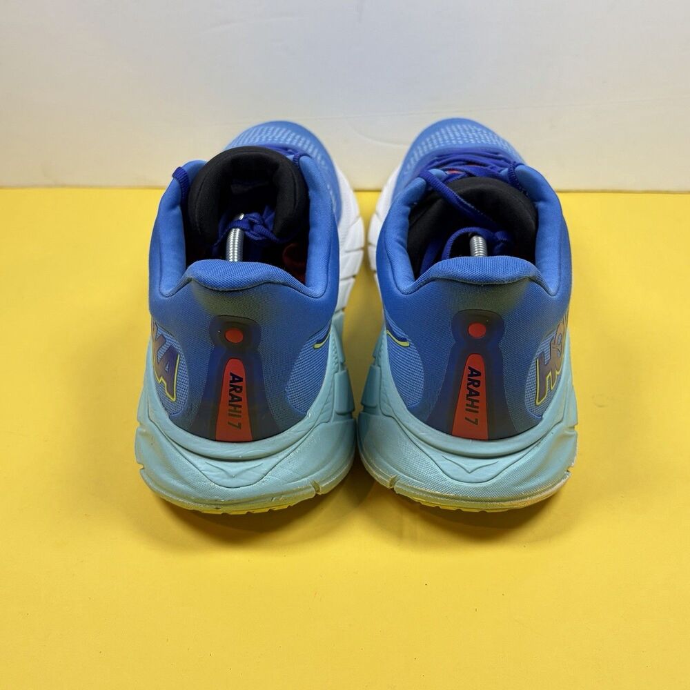 HOKA Arahi 7 Men’s Size 12  Virtual Blue Cerise Running Shoes 1147850-VRTL - Picture 4 of 6